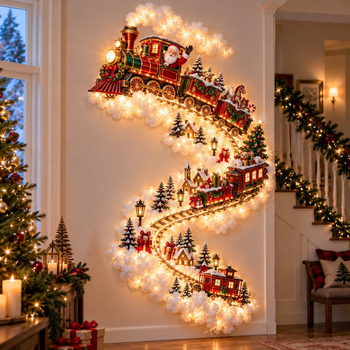✨Weihnachtszauber-Wandbeleuchtung – Ein Hauch von Weihnachtsmagie direkt an Ihrer Wand✨