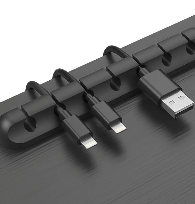 7-in-1 Silicone Cable and Wire Organizer (7 slots)