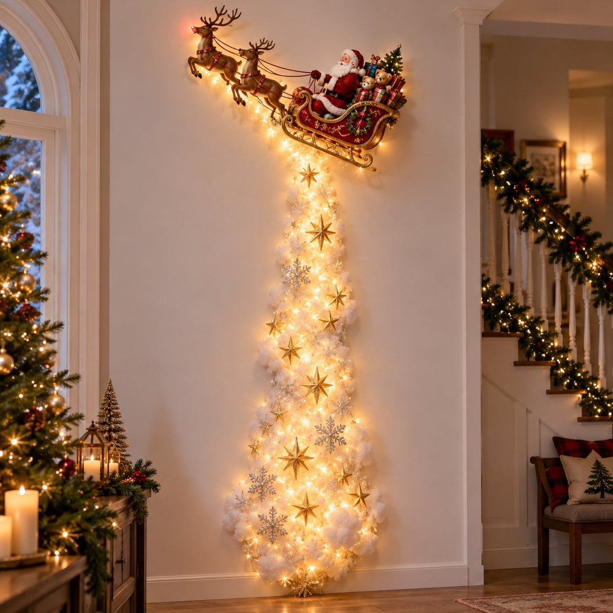 ✨Weihnachtszauber-Wandbeleuchtung – Ein Hauch von Weihnachtsmagie direkt an Ihrer Wand✨