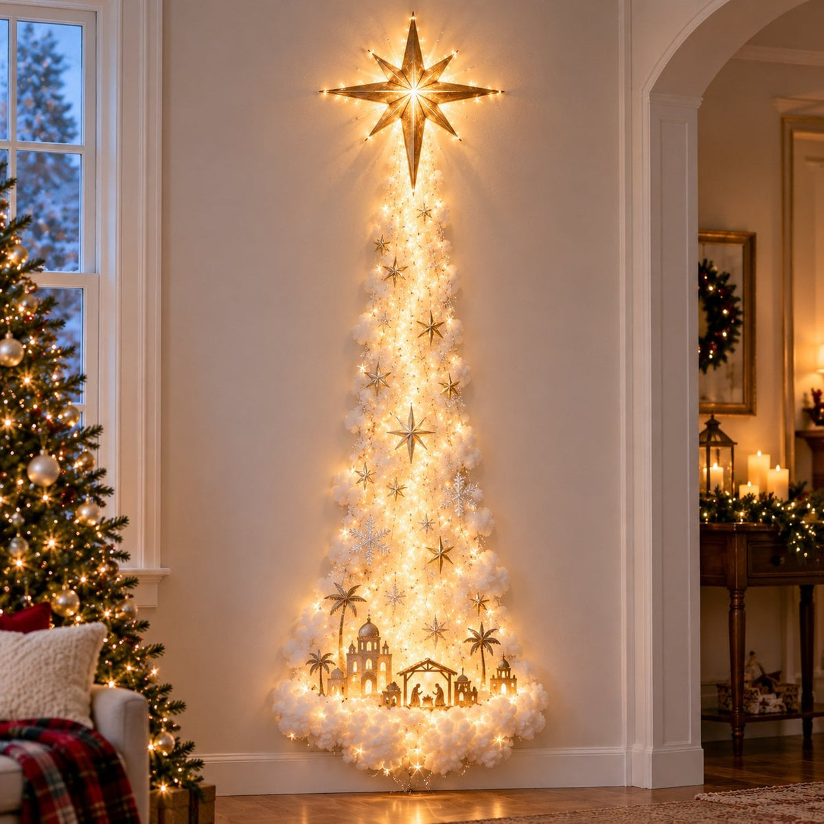 ✨Weihnachtszauber-Wandbeleuchtung – Ein Hauch von Weihnachtsmagie direkt an Ihrer Wand✨